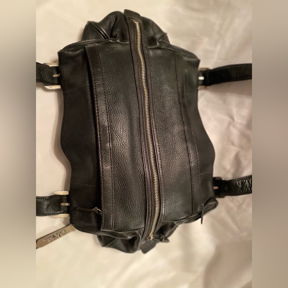 Cole Haan Black Pebble Leather Hobo Satchel Bag - Picture 8 of 13